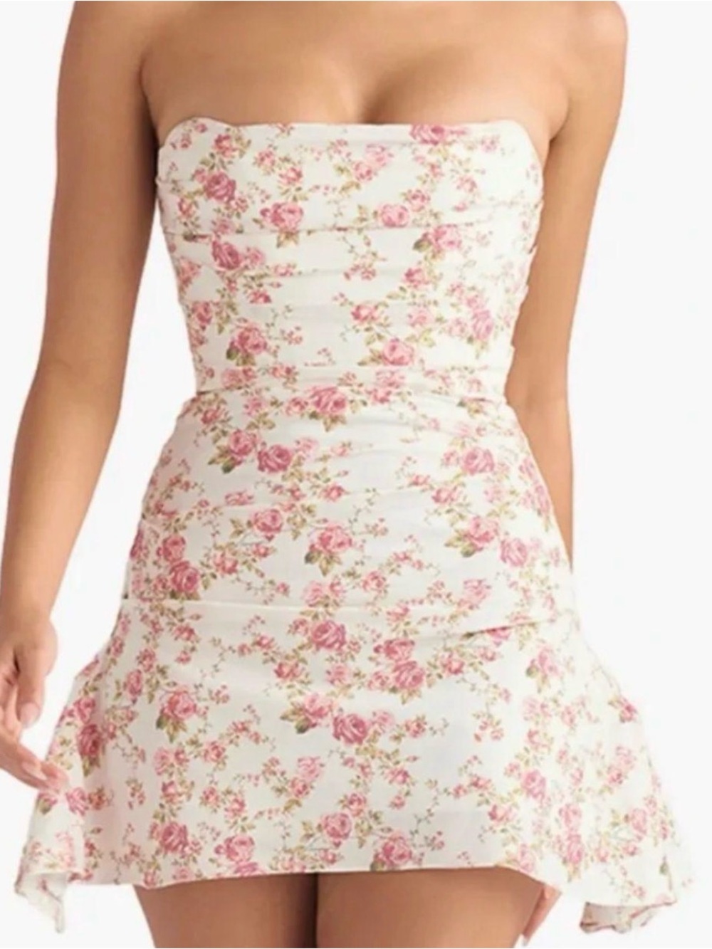 HOUSE OF CB Jasmine Strapless Satin Corset
Dress